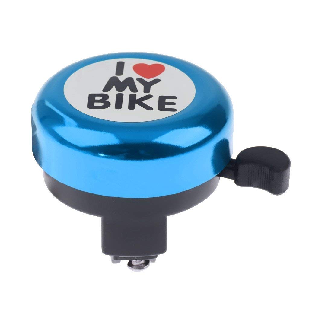 Electomania Bicycle Mountain Bike Bell Aluminum Bell I Love My Bike Mini Bell Love Bell Bule