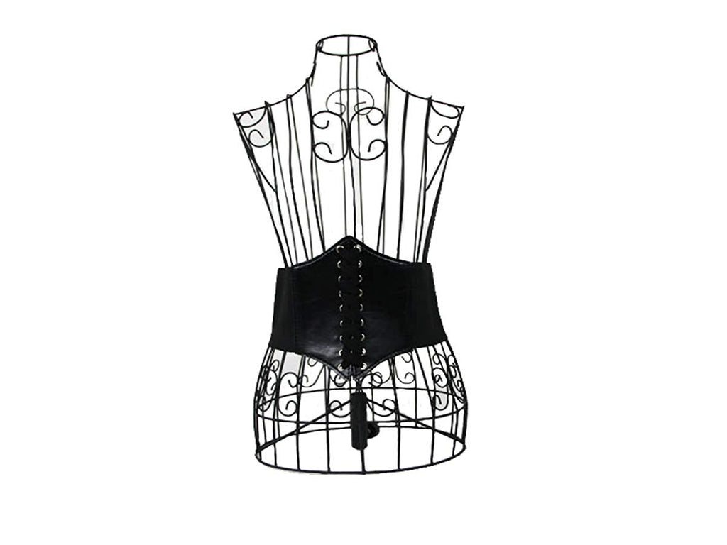 Denim color shapewear women Gothic steamppunk waist cinchr Bustiers Black  nickel buckel Pin Slide buckel Belts