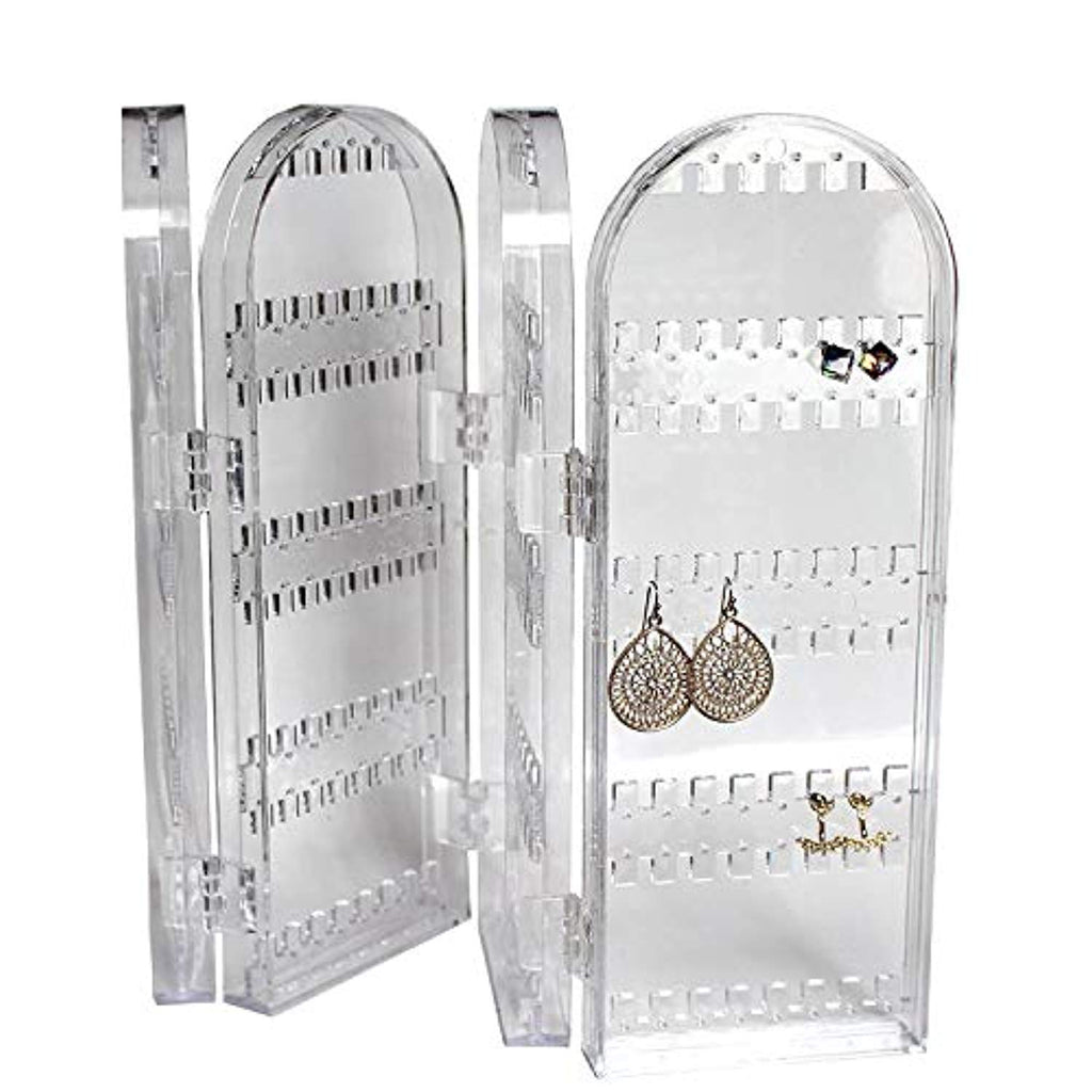 240 Holes Foldable Acrylic Earring Holderjewelry Hanger Organizernecklace  Holder 3 Folds Double Sided Stand Earring Display  Fruugo IN