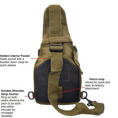 Fyland Tactical Sling Backpack Small Waterproof EDC India